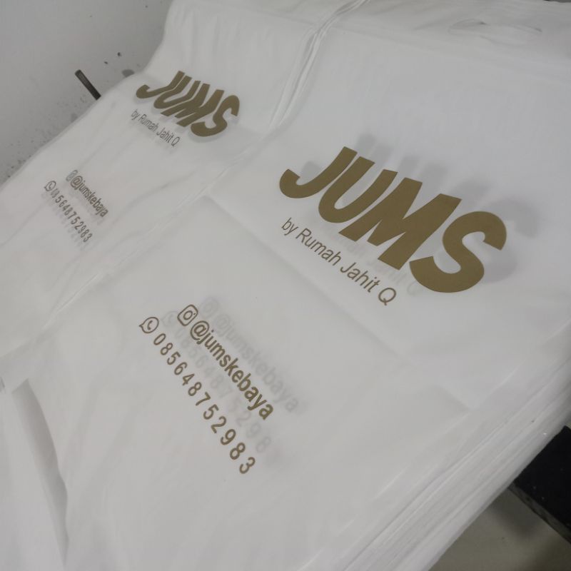 Sablon kemasan plastik ziplock plong ukuran 30x40cm