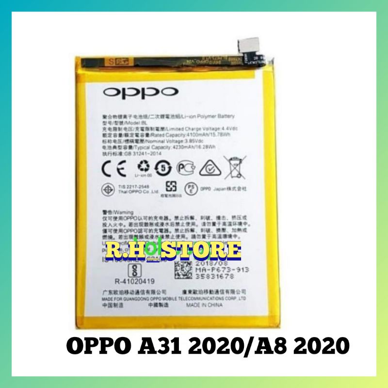 BATERAI BATRE BATTERY OPPO A31 2020/A8 2020 ORIGINAL