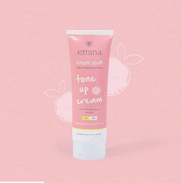 EMINA BRIGHT STUFF TONE UP CREAM 20 ML - PELEMBAB WAJAH CERAH INSTAN