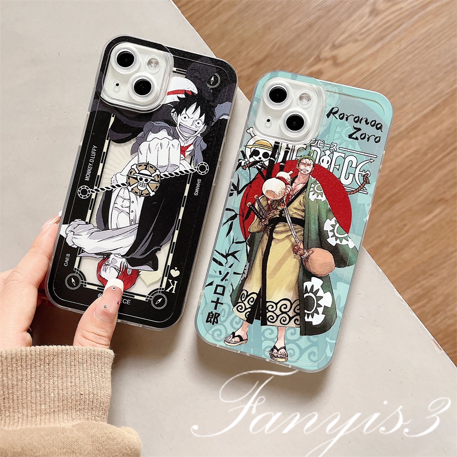 Samsung A14 A34 A54 M14 A04 A04s M23 A03 A13 A23 A33 A53 A73 A03s A02 A12 A22 A52 A72 A32 A51 A71 A50 A50s A30s A30 A20 A21s A31 A11 M53 One Piece Sauron Kartun Casing Ponsel TPU Bening Soft Cover