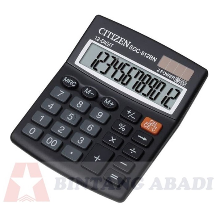 

EKSLUSIF Citizen Kalkulator SDC-812 BN 12 Digit / Calculator SDC 812BN ORIGINAL
