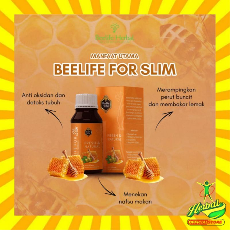 Bee Slim | BeeSlim | Madu Diet | Pelangsing | Menurunkan Berat Badan | Herbal Official Store | Beeli