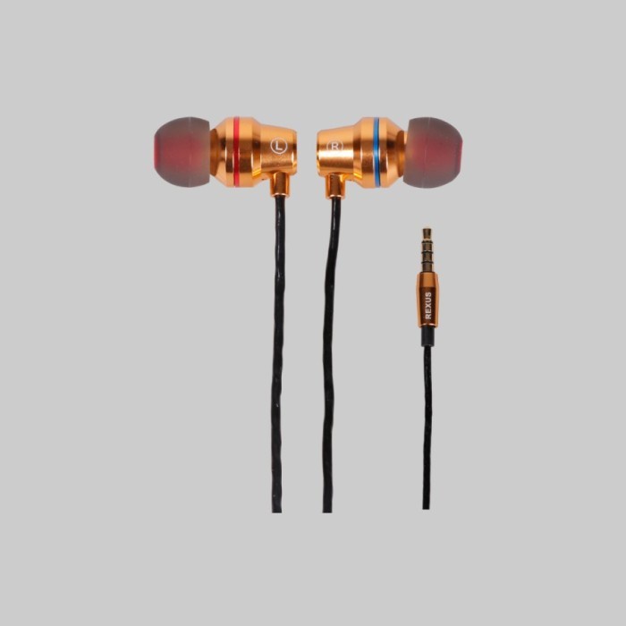 earphone  Headset Gaming Rexus Abingo S500I Earphone With Microphone