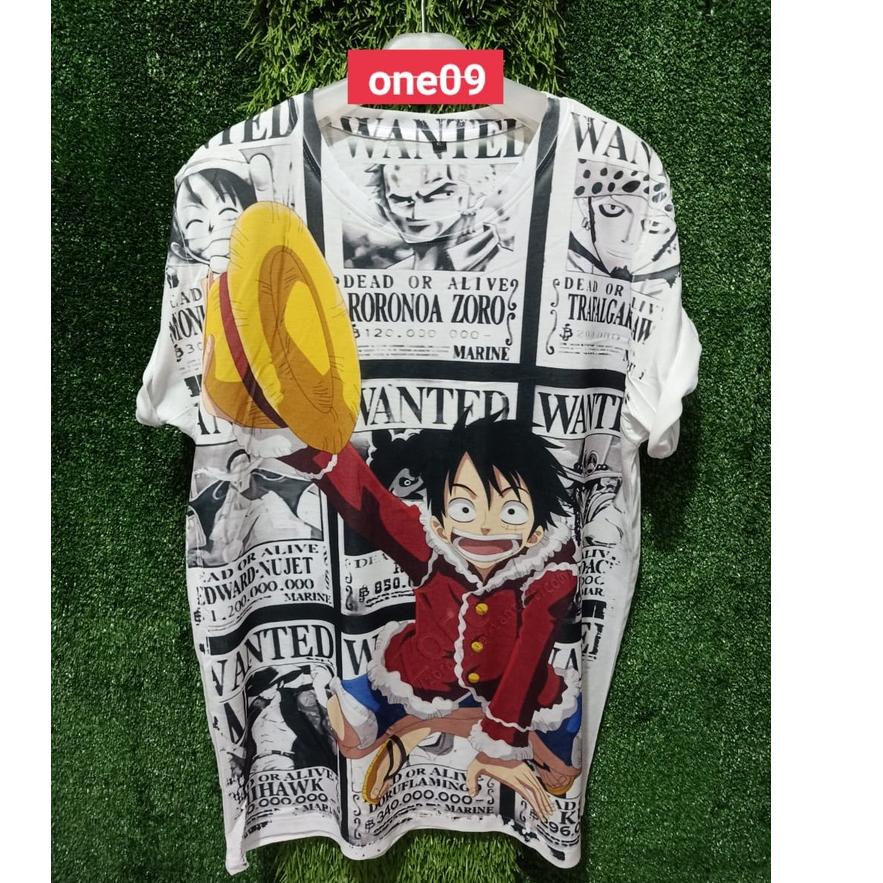 Terbaru KAOS ONE PIECE,  Onepiece series 07-15, Kaos Anime One piece DISTRO BANGKOK, sedia ukuran le