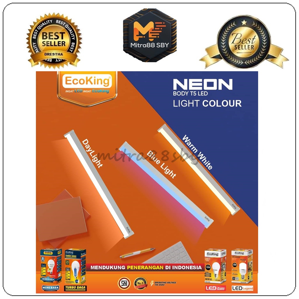 Mitra88sby Lampu TL Neon T5 Led 5W 10W Tube Led