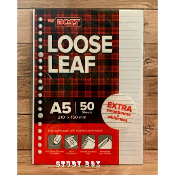 

BIG BOSS LOOSE LEAF A5 ISI 50 LEMBAR