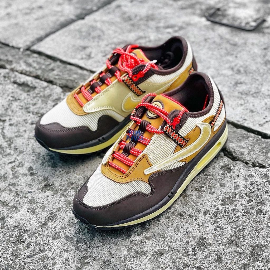 Nike x Travis Scott Air Max 1 Baroque Brown Gold