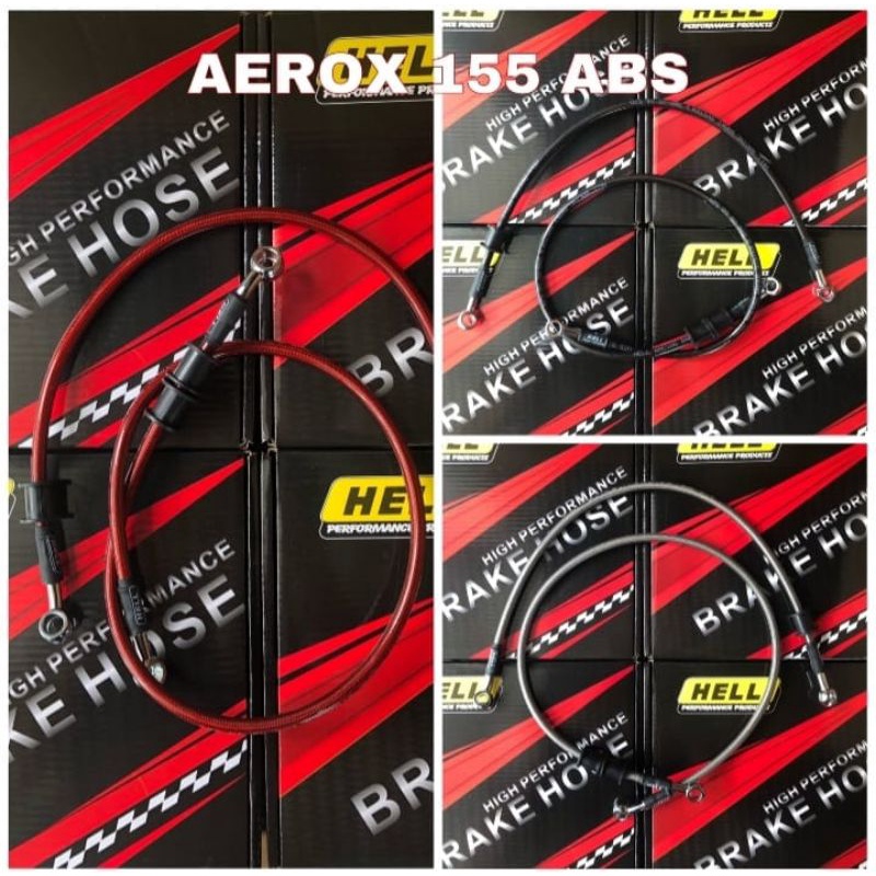 Selang Rem set Aerox ABS HELL/TDR Original Uk/48cm/75cm/Kualitas premium inport Original HELL/TDR Original