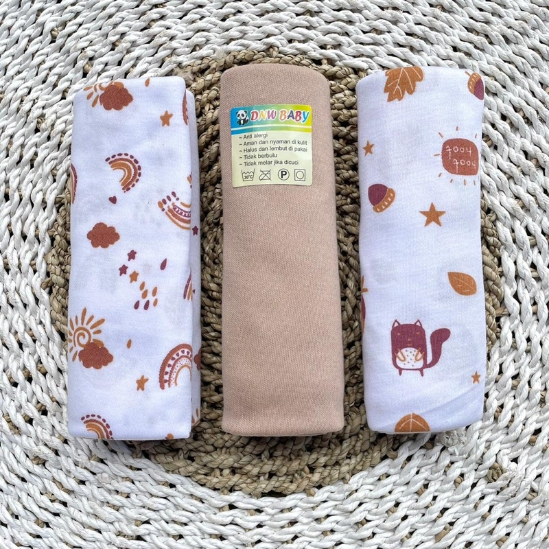 PROMO 7.7 3 PCS Bedong Bayi Pernel Bayi Alas Ompol Bayi Alas Tidur Bayi Selimut Bayi Pernel Warna DNW BABY