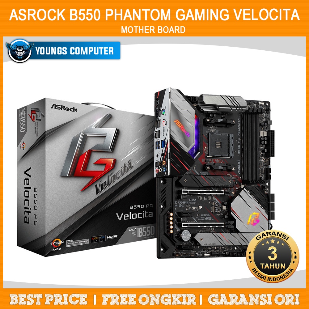 ASROCK B550 PHANTOM GAMING VELOCITA - Motherboard AMD AM4 DDR4 ATX PG