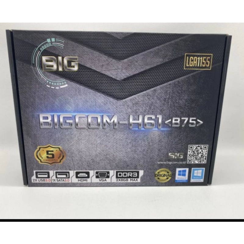 MOTHERBOARD BIGCOM H61 LGA 1155 USB 3.0