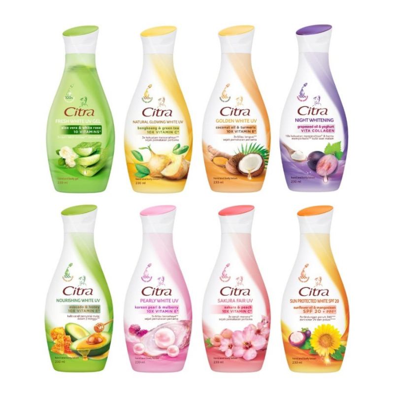 ( ORIdanGROSIR ) MURAH CITRA HAND BODY LOTION 230ML BENGKUANG / CITRA HAND BODY PEARLY WHITE 230ML