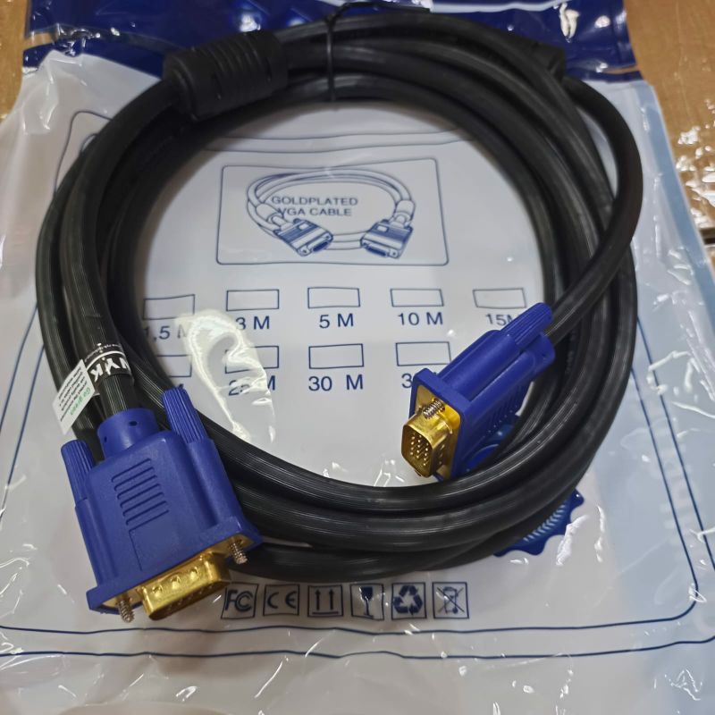 Nyk Kabel VGA 3meter Gold Plate 3+6