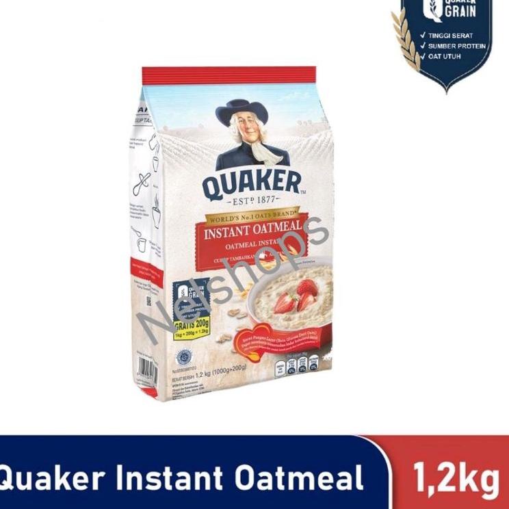 

Banjir Bonus 1.1 Quaker Instant Oatmeal 1200 gr Merah 1.2 kg .,.,.,..,
