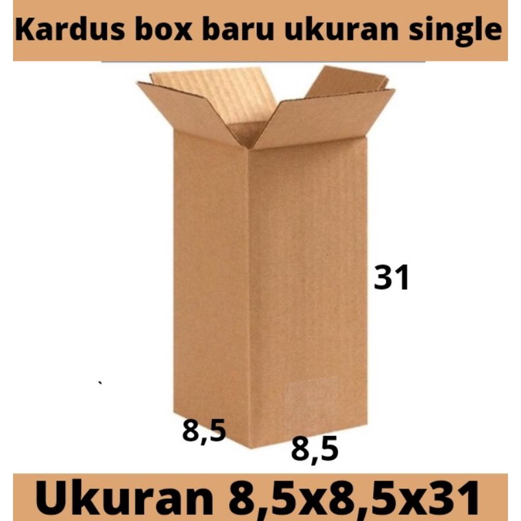 

Kardus Karton Packaging Box Polos kecil P8,5 L8,5 T 31