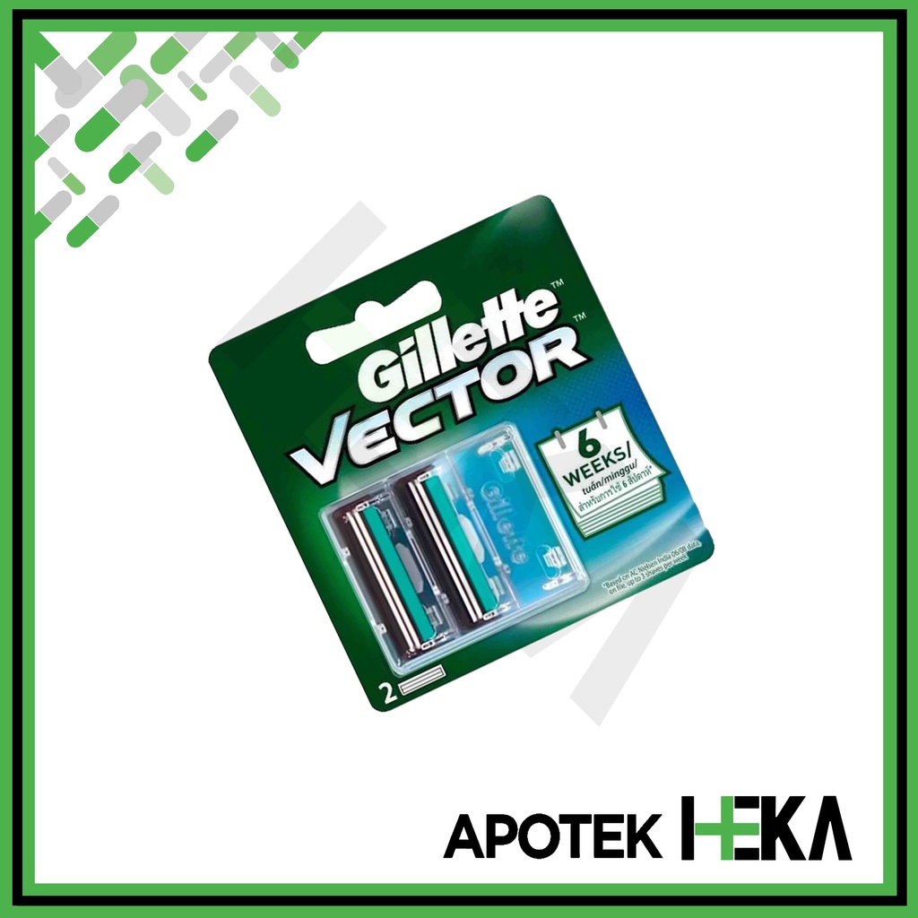 Gillette Vector Cart 2s - Mata Pisau Vector Razor isi 2 (SEMARANG)