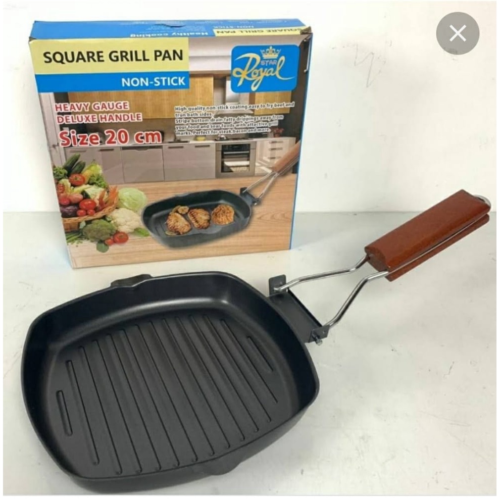 Non Stick Square Grill Pan 20 Cm