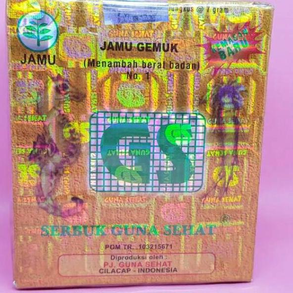 

ア JAMU GEMUK GS / GUNA SEHAT NO 1 SERBUK Terbaru