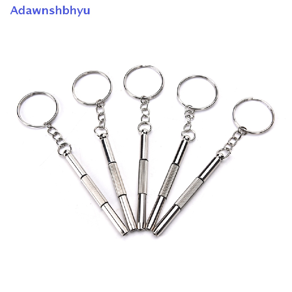 Adhyu 5pcs Obeng Kacamata Mini 3in1 Sunglass Watch Repair Kit Tool Dengan Gantungan Kunci, ID