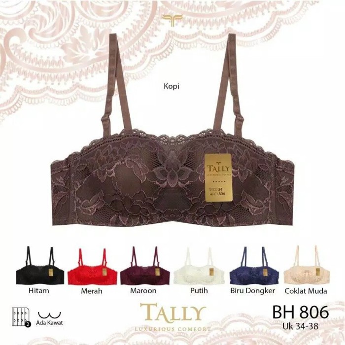 JH Bra Tally Busa Tebal Berkawat (Tally 912, 806, 961) Termurah