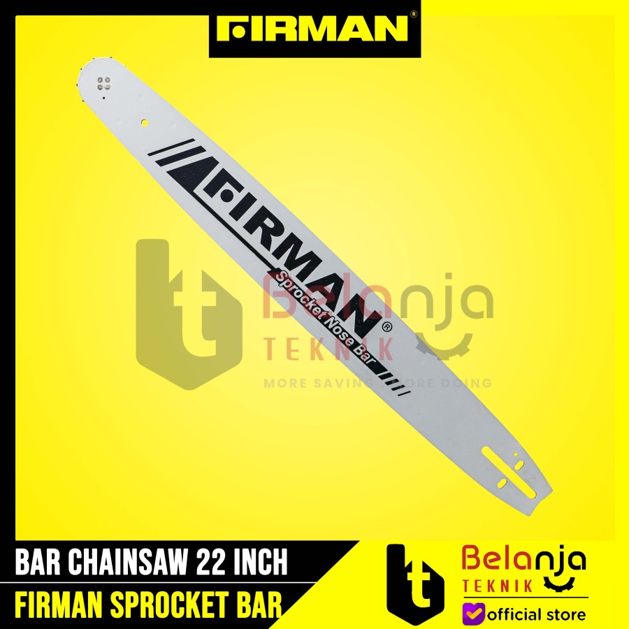 Firman Bar Chainsaw 22 Inch Sprocket Nose Bar Mesin Potong Kayu 22" In