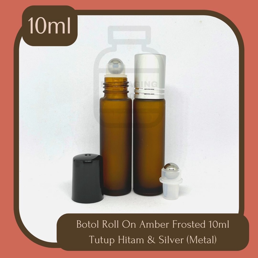 Jual Botol Roll On Amber Frosted Ml Essential Oil Botol Isi Ulang Parfum Type Oles