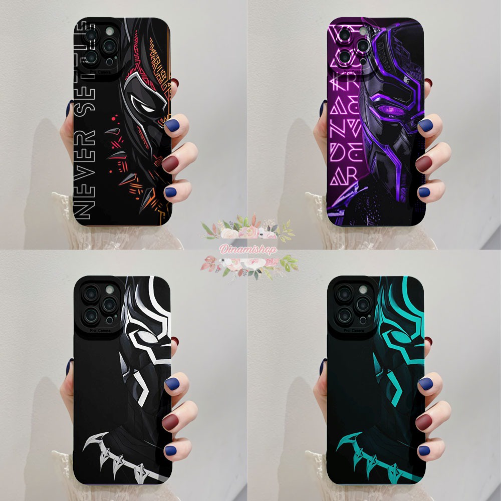 CUSTOM CASE SOFTCASE SILIKON PROCAMERA BLACK PANTHER CUSTOM VIVO Y12 Y15 Y17 Y16 Y12S Y20 Y21S Y91 Y