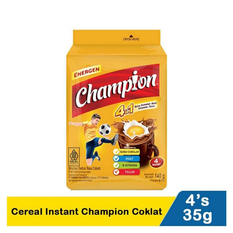 

Energen Cereal Instant Champion Coklat4X35G