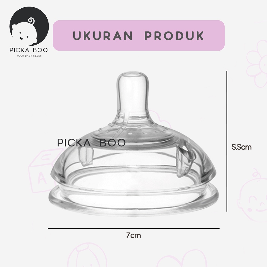 PICKABOO Pengganti Dot Botol Susu Bayi PIKO BELLO 1 PCS