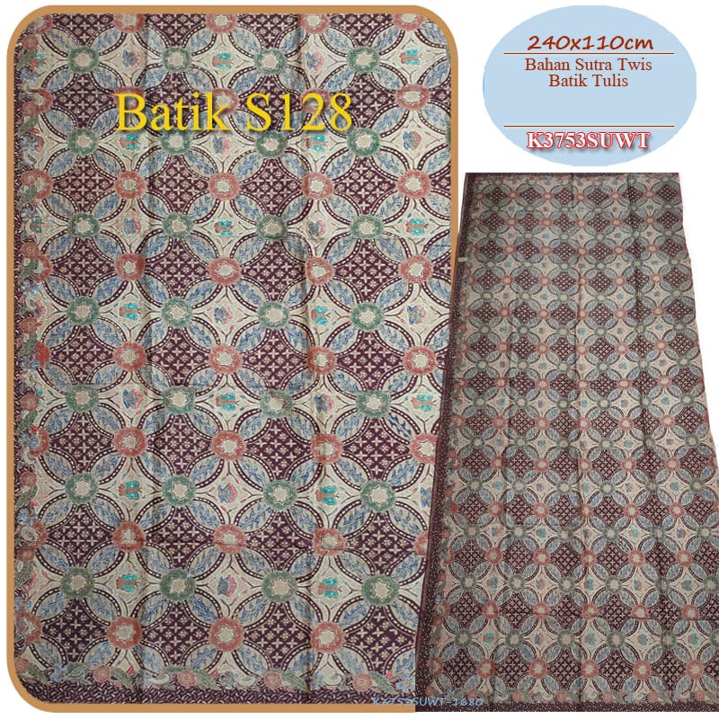 Kain Batik Sutra Premium Bahan Sutera Asli Batik Tulis