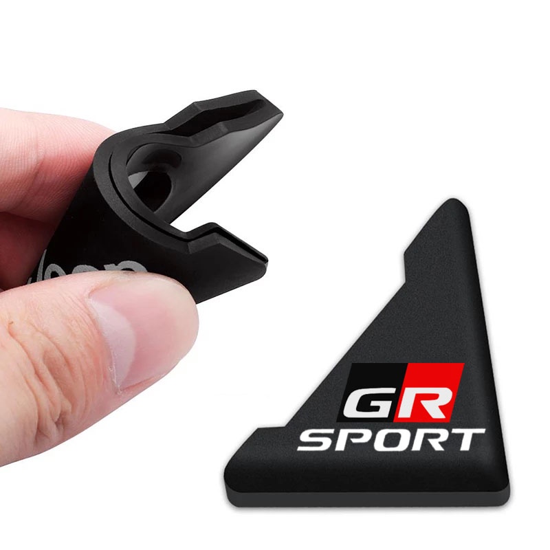 2pcs Pelindung Silikon Sudut Pintu Depan Mobil Anti Tabrak Untuk Toyota GR Sport GR Gazoo Racing VIos Yaris Corolla Cross Veloz Wish Revo CHR Avanza Fortuner Rush Innova raize