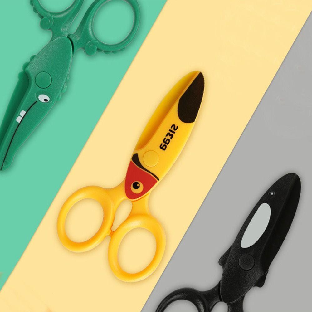 Rebuy Safety Gunting Anak Bentuk Hewan Kantor Sekolah Stationary Handwork Handcraft Scissors