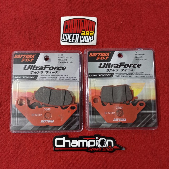 Kampas Rem Kampas Rem Depan Belakang Daytona Lapinus Fibers All New Nmax 2020