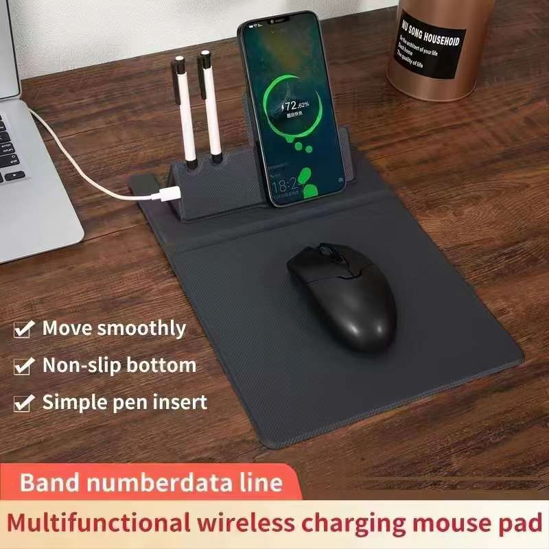 Mouse Pad Wireless Charging Multi Fungsi