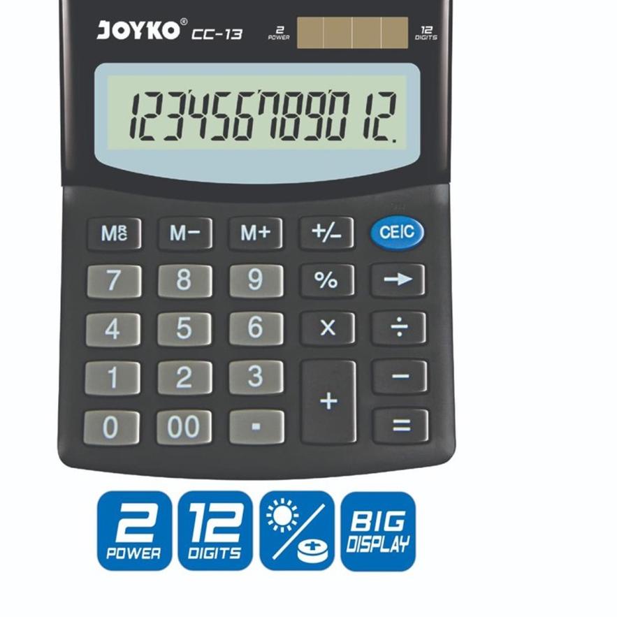 

Terbaru - JOYKO - Calculator - Kalkulator CC-13 - 12 Digits - Pcs 국