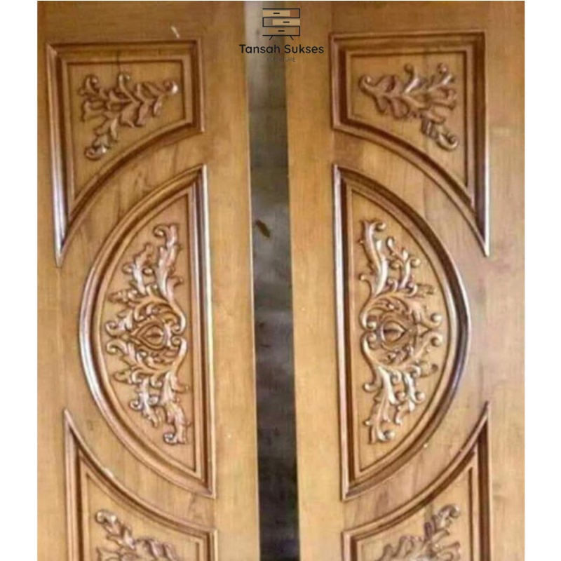 Pintu Kupu Tarung Ukir Jepara