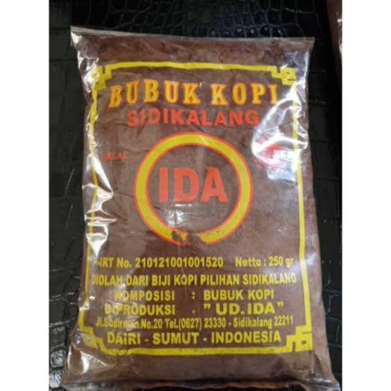 

BUBUK KOPI IDA SIDIKALANG 250 Gr