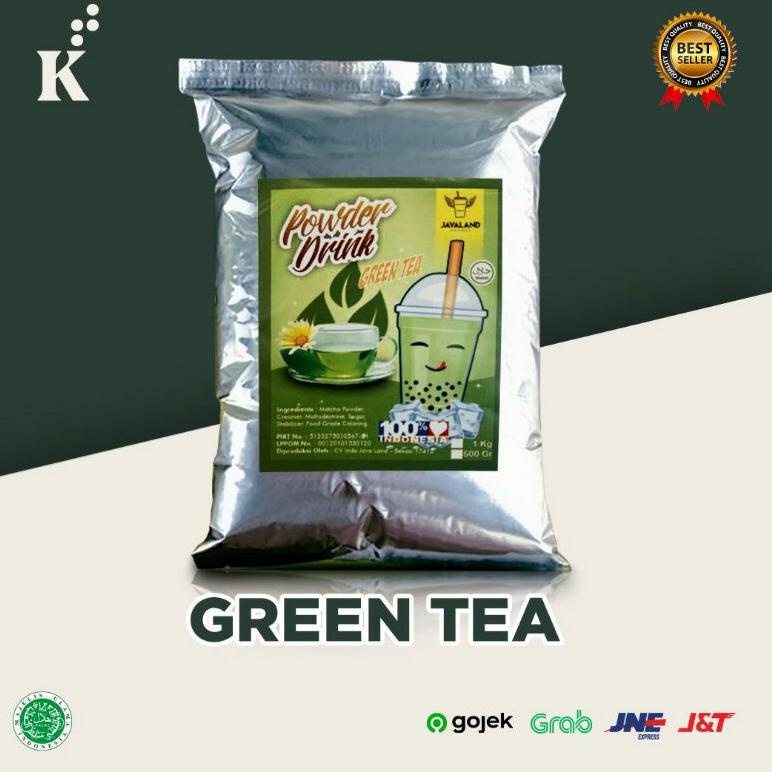 

☛ Tinggal klik Bubuk Minuman Bubble Powder Drink Green Tea ORIGINAL Javaland 1kg .,,.,.,