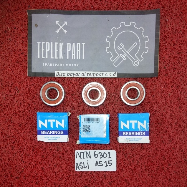NTN/Laher 6301 As Ninja/Laher Roda DEPAN Satria Fu Tiger Megapro Verza Cb150r Gl Pro Supra/Laher 630