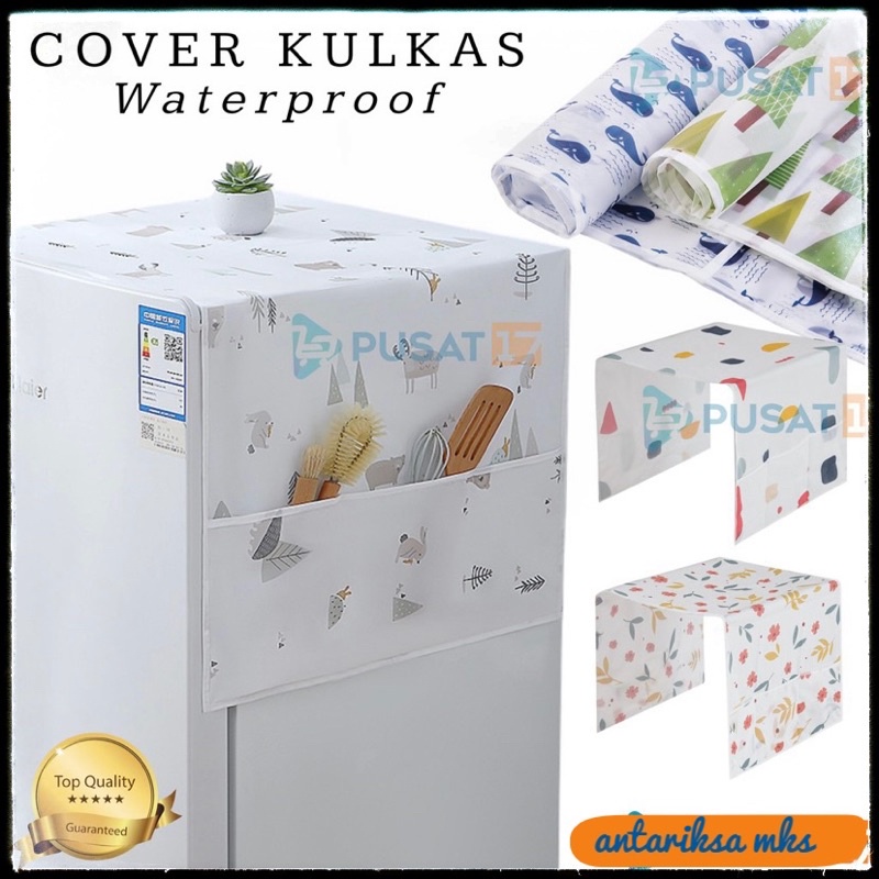 COVER KULKAS / COVER ALAS KULKAS / PENUTUP LEMARI ES MULTIFUNGSI COVER PENUTUP MESIN CUCI WATERPROOF