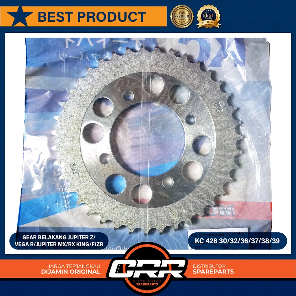Gir Gear Belakang Yamaha Jupiter Z Vega R RX King Jupiter MX 135 MX New F1ZR V80 ukuran 428 Depan 12