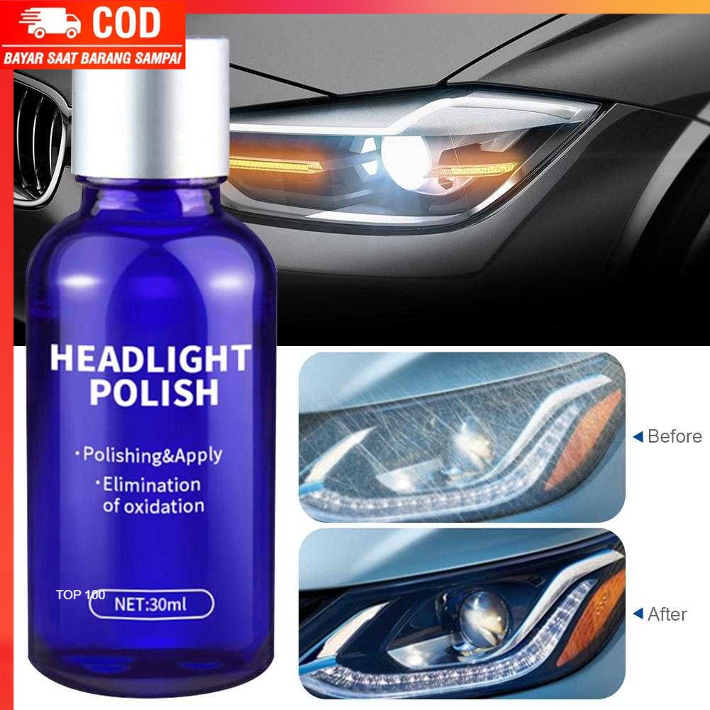 ( 100% BARANG ORI ) GLASKLARE Cairan Pemutih Lampu Mobil Headlight Polish Repair Coat 30ml - LE01646