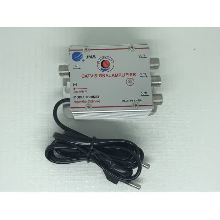 CATV SIGNAL AMPLIFIER JMA 3 WAY PENGUAT SINYAL TV ORIGINAL