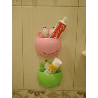 IKILOSHOP Mata Kodok Frog Toothbrush Holder Sikat Gigi Tempel Dinding