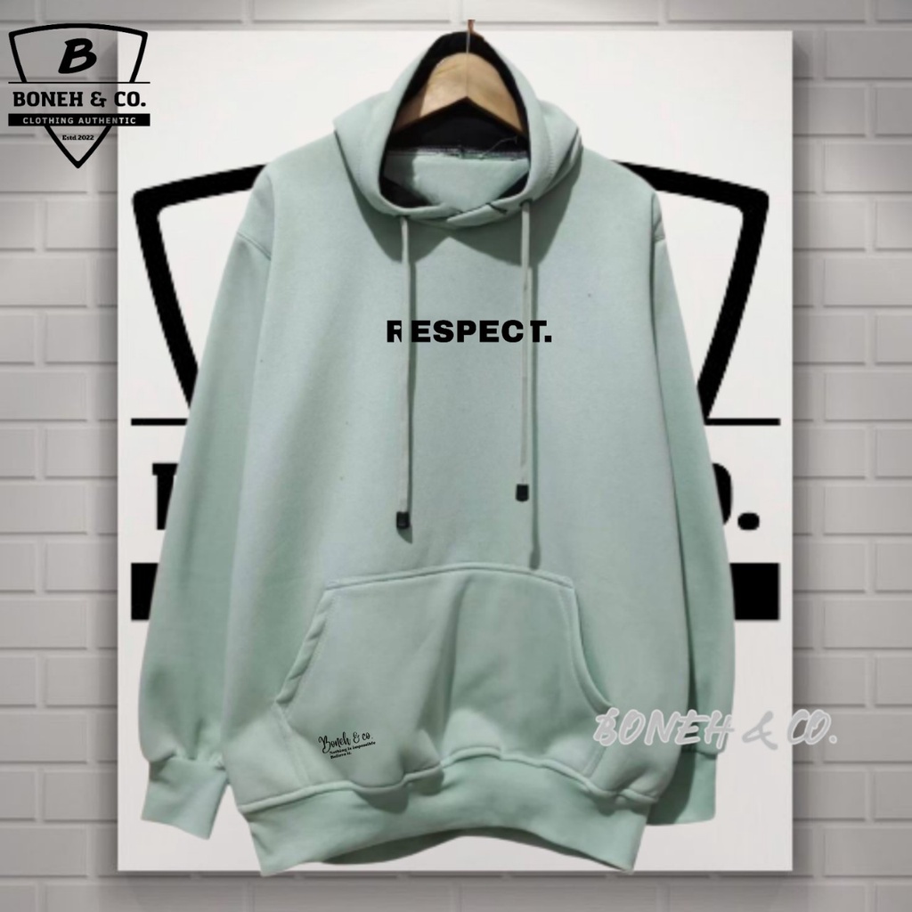 Sweater Pria Distro Keren Hoodie Pria Distro Aesthetic Graffity Simpel List Respect Warna Mints Jaket Pria Jumper