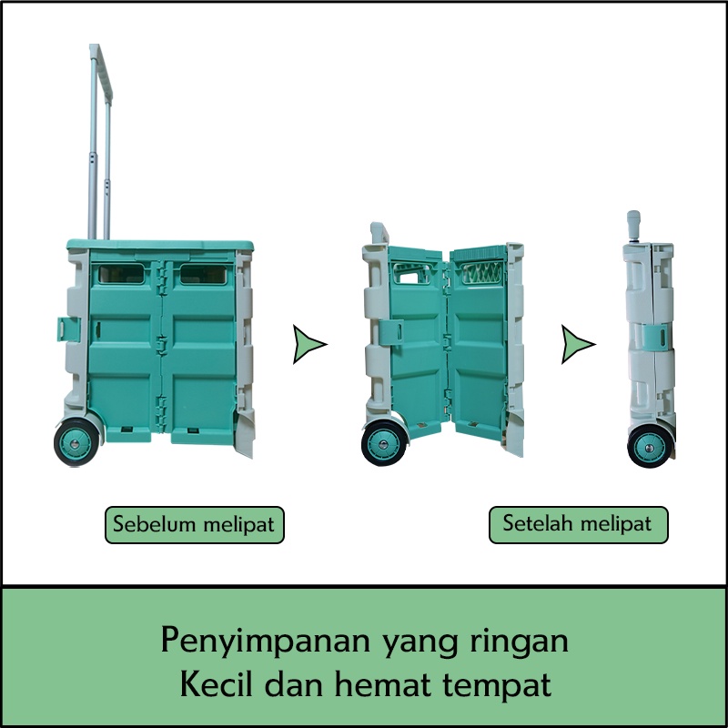 Troli Lipat / 2 Roda Troli Portabel Lipat / Stroller Troli Anjing Keranjang Lipat Folded / Keranjang pakaian trolley troli lipat bawa aqua galon Dog Stroller dan gas trolley barang serbaguna / Kasing troli yang dapat dilipat