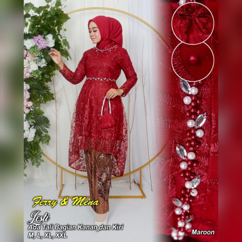 setelan kebaya lesty / kebaya lesty / kebaya terbaru / kebaya / kebaya tunangan / kebaya wisuda / setelan kebaya