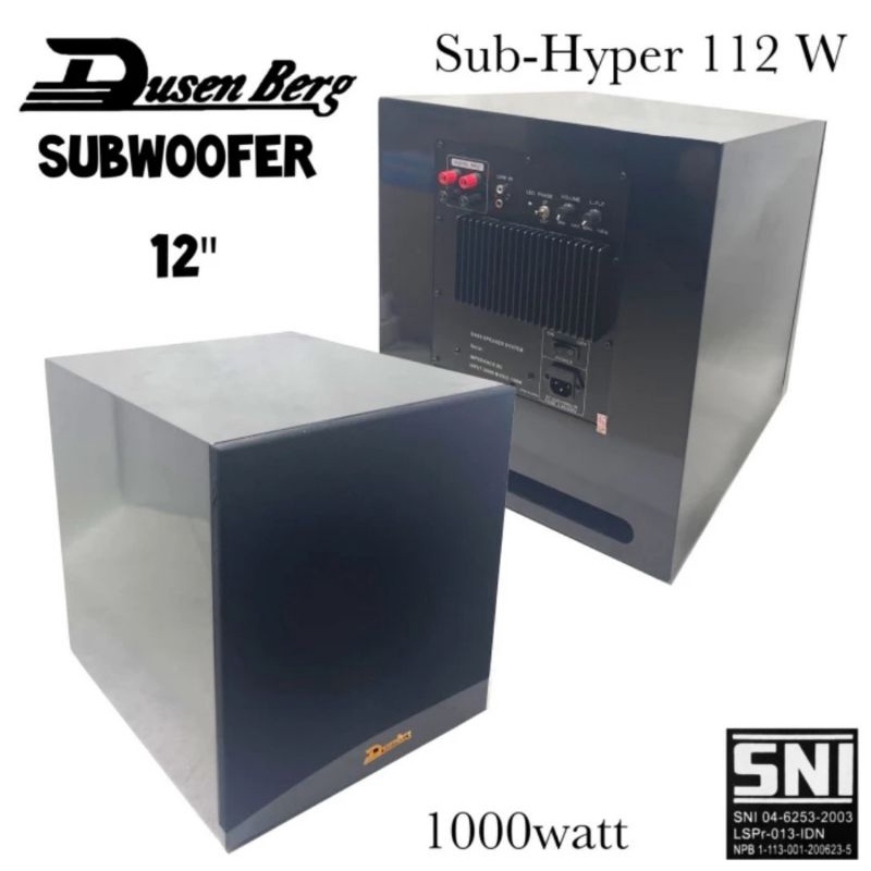KARAOKE SET DUSENBERG Speaker 10 In, Amplifier, Subwoofer 12 In, 2 Mic Wireless
