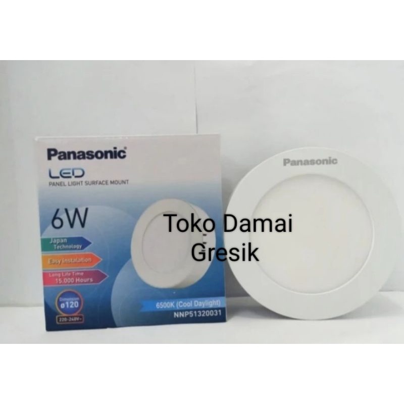 Lampu Led Panel Outbow Bulat Panasonic 6 Watt NNP51320031