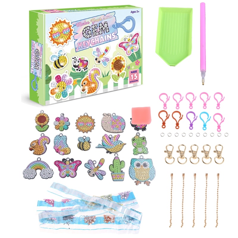 Mary Number Kits Diamond Craft Untuk Kunci Ransel Liontin DIY Kit Remaja Perempuan Pesta Fa